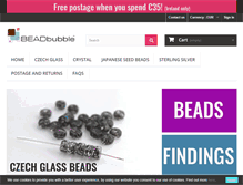 Tablet Screenshot of beadbubble.com